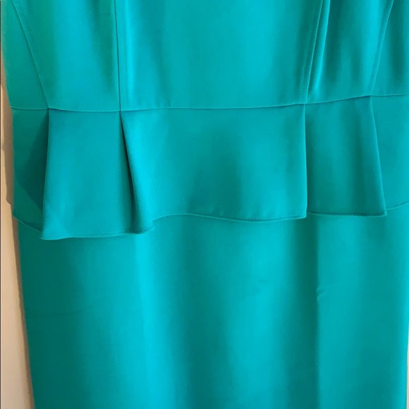 NWT Loft turquoise peplum dress size 12 - Picture 2 of 4